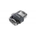 Pendrive SanDisk SDDD3-256G-G46 (256GB; microUSB, USB 3.0; kolor szary) - 1291057