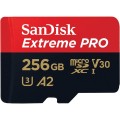 Karta pamięci MicroSDXC SanDisk EXTREME PRO 256GB 170/90 MB/s A2 C10 V30 UHS-I U3 - 1275464