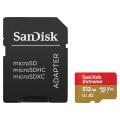 Karta pamięci microSDXC SanDisk EXTREME 512GB 160/90 MB/s A2 C10 V30 UHS-I U3 Mobile + Adapter - 1231724
