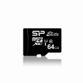 Karta pamięci Silicon Power microSDXC Elite 64GB CL10 UHS-1 (U1) + ADAPTER microSD-SD (SP064GBSTXBU1V10SP) - 780968