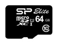 Karta pamięci Silicon Power microSDXC Elite 64GB CL10 UHS-1 (U1) + ADAPTER microSD-SD (SP064GBSTXBU1V10SP) - 780971