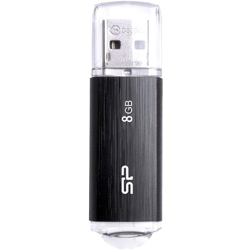 Pendrive Silicon Power Ultima U02 8GB USB 2.0 kolor czarny (SP008GBUF2U02V1K) - 1064027