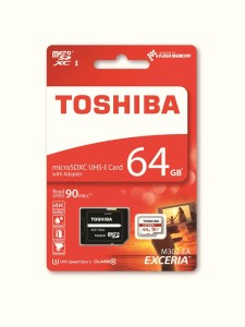 Toshiba Karta Pamięci Exceria Micro SDHC SDXC 64GB Class 10 UHS-I + Adapter