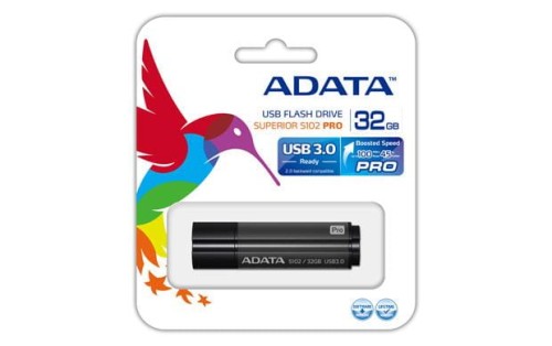 Pendrive ADATA S102 AS102P-32G-RGY (32GB; USB 3.0; kolor czarny) - 380566