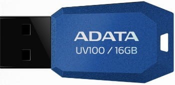 Adata pamięć USB UV100 16GB USB 2.0 Niebieski - 380573