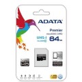 Karta pamięci ADATA Premier AUSDX64GUICL10-RA1 (64GB; Class 10, Class U1; Adapter) - 780898