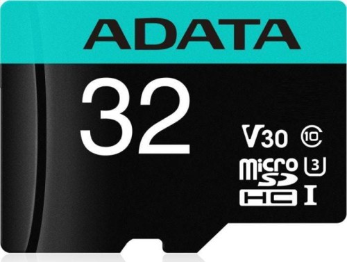 Karta pamięci z adapterem ADATA AUSDH32GUI3V30SA2-RA1 (32GB; Class 10, V30; + adapter) - 780743