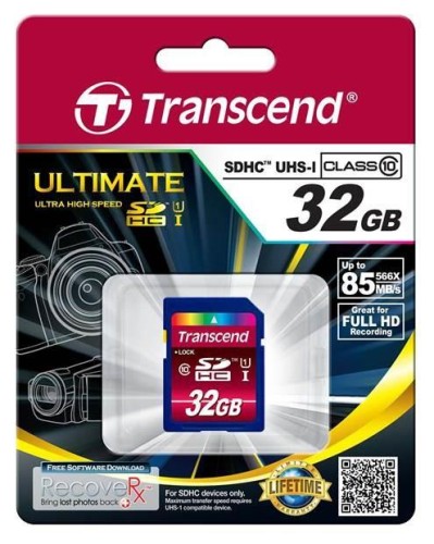 TRANSCEND KARTA PAMIĘCI SDHC 32GB CLASS 10 UHS-I - 474986