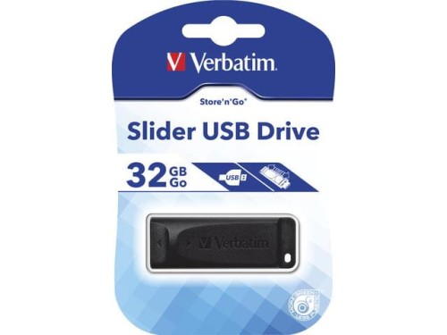 Pendrive Verbatim 32GB Slider USB 2.0 - 690809