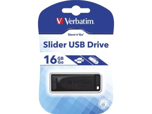 Pendrive Verbatim 16GB Slider USB 2.0 - 690803