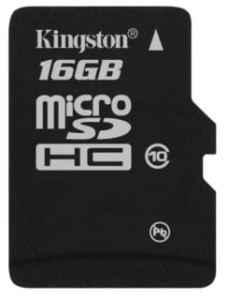 KINGSTON KARTA PAMIĘCI MICROSDHC 16GB CLASS 10