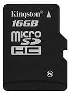 KINGSTON KARTA PAMIĘCI MICROSDHC 16GB CLASS 4 W/O ADAPTER - 330564