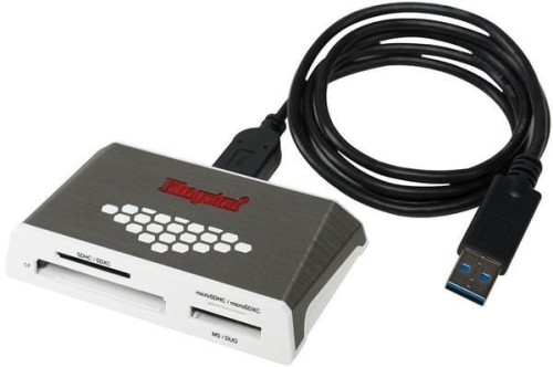 Czytnik kart Kingston FCR-HS4 (Zewnętrzny; CF, Memory Stick, Memory Stick Duo, MicroSD, MicroSDHC, SD, SDHC, SDXC) - 843012