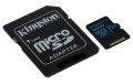 Kingston 64GB microSDXC Canvas Go 90R/45W U3 UHS-I V30 Card + SD Adapter - 528828