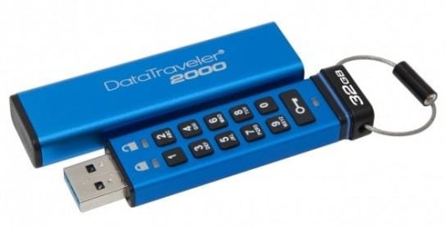 Pendrive KINGSTON DataTraveler 2000 32GB USB 3.0/3.1 256-bitowe AES 256-bitowe - 690214