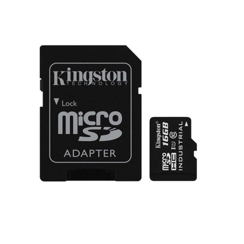 Kingston karta 16GB microSDHC UHS-I Class 10 Industrial Temp Card + SD Adapter - 420065