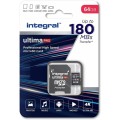 Integral UltimaPRO microSDXC - Karta pamięci 64GB C10 UHS-I U3 A2 V30 - 1101506