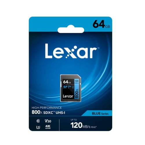 Lexar SDXC - Karta pamięci 64 GB Class 10 V30 120MB/s - 1172867