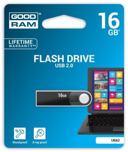 Pendrive GOODRAM 16GB URA2 USB 2.0 Black