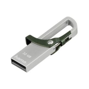 Pendrive Hama Polska Hook 123921 (32GB; USB 2.0; kolor zielony)