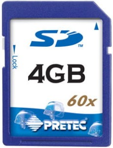 PRETEC KARTA PAMIĘCI SECURE DIGITAL CARD 4GB
