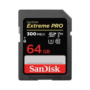 SANDISK EXTREME PRO SDXC 64GB - 300MB/s V90 UHS-II