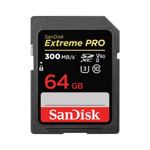 SANDISK EXTREME PRO SDXC 64GB - 300MB/s V90 UHS-II - 953447