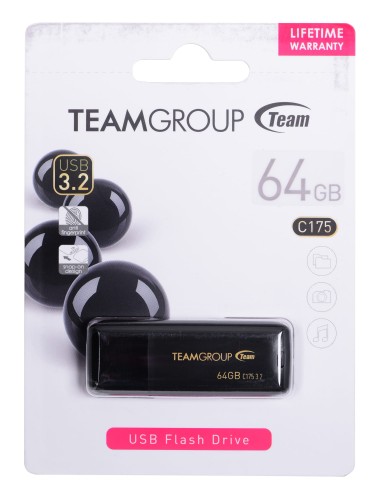 Team Group USB3.1 64GB Team C175 Pearl Black - 1064242