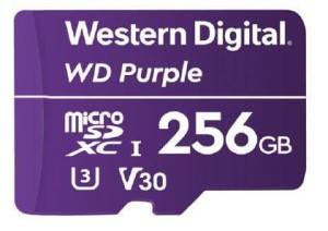 Karta pamięci WD Purple™ WDD256G1P0A 256GB Surveillance MicroSDXC UHS-3 U3 V30 (100/60 MB/s)