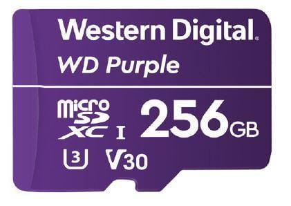 Karta pamięci WD Purple™ WDD256G1P0A 256GB Surveillance MicroSDXC UHS-3 U3 V30 (100/60 MB/s) - 979800