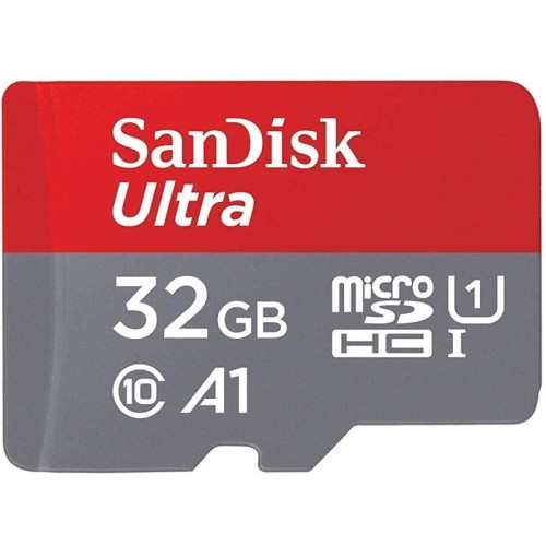 SanDisk Ultra microSDHC - Karta pamięci 32 GB A1 Class 10 UHS-I U1 120MB/s z adapterem - 1097698