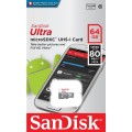 SanDisk Ultra microSDXC - Karta pamięci 64 GB Class 10 UHS-I 100MB/s z adapterem - 1097709