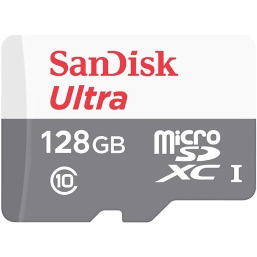 SanDisk Ultra microSDXC - Karta pamięci 128 GB Class 10 UHS-I 80 MB/s z adapterem - 1097710