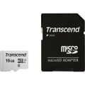 Transcend Memory microSDHC - Karta pamięci 16 GB Class 10 UHS-I U1 95/10 MB/s z adapterem - 1094745