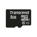 Transcend Memory MicroSDHC - Karta pamięci 8 GB UHS-1 U1 45MB/s z adapterem - 1172869