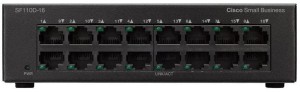 Switch niezarządzalny Cisco SF110D-16 16x10/100