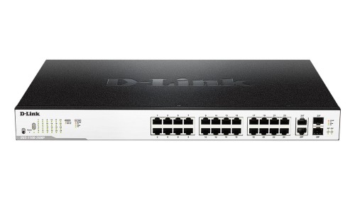 Switch zarządzalny D-Link DGS-1100-26MP 24x1000 Mbps Gigabit PoE 2x ComboSFP - 981199
