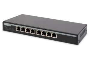 Digitus Przełącznik 8-portowy Gigabit Desktop PoE 10/100/1000 Mbps