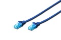 Patchcord DIGITUS UTP kat. 5e 5m PVC niebieski - 981019