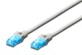 Patchcord DIGITUS UTP kat. 5e 0,5m PVC szary - 981034