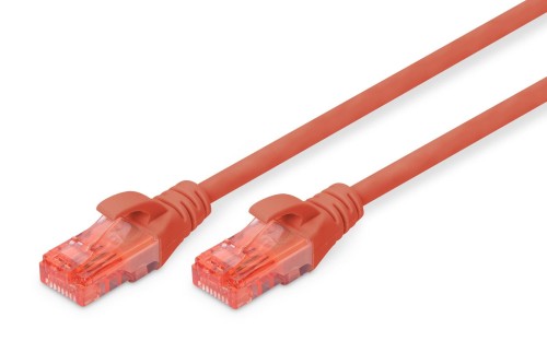 Patchcord DIGITUS UTP kat. 6 3m PVC czerwony - 981060