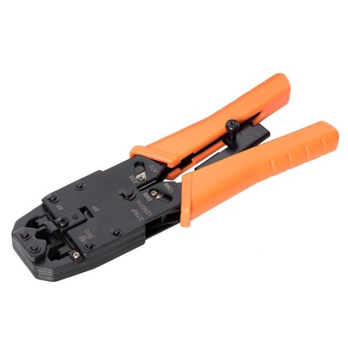Zaciskarka RJ45 8p+6p+4p, kontrola docisku, Netrack - 982536