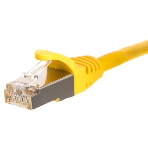 Patchcord RJ45, Netrack osłonka zalewana, kat. 5e FTP/STP, 10m żółty - 982547