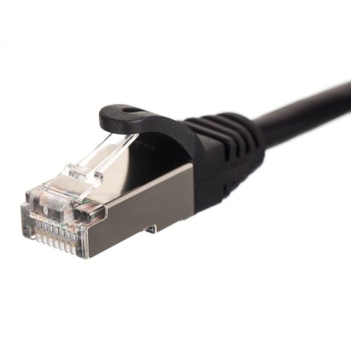 Patchcord RJ45, Netrack osłonka zalewana, kat. 5e FTP/STP, 7m czarny - 982591