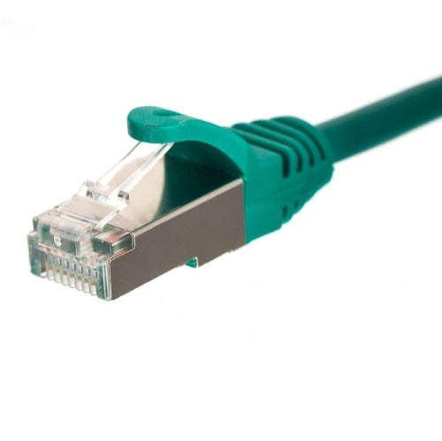 Patchcord RJ45, Netrack osłonka zalewana, kat. 5e FTP/STP, 0,25m zielony - 982539
