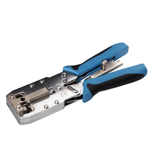 Zaciskarka RJ45 8p+6p+4p+AMP cat. 6, kontrola docisku Netrack - 982535