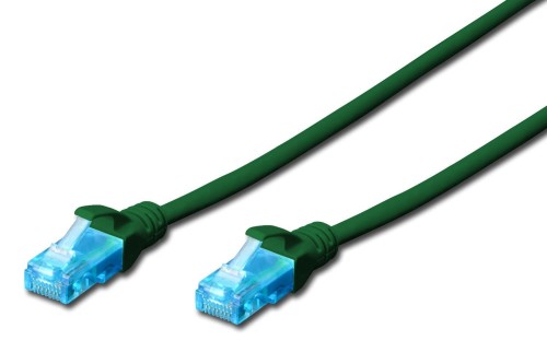 Patchcord DIGITUS UTP kat. 5e 0,25m PVC zielony - 981032