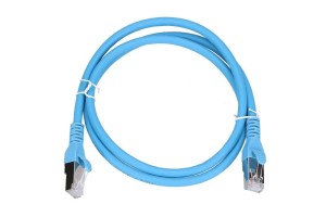 Kabel sieciowy Extralink EX.6556 (RJ45 - RJ45 ; 1m; S/FTP; kat. 6a; kolor niebieski)