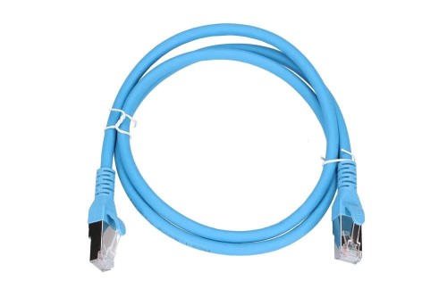 Kabel sieciowy Extralink EX.6556 (RJ45 - RJ45 ; 1m; S/FTP; kat. 6a; kolor niebieski) - 1197324