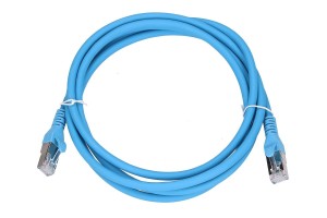 Kabel sieciowy Extralink EX.6563 (RJ45 - RJ45 ; 2m; S/FTP; kat. 6a; kolor niebieski)